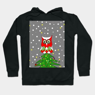 TREE Top Christmas Owl Hoodie